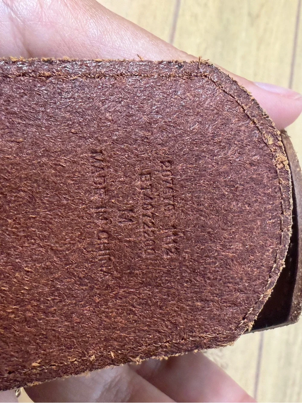 Fossil Woven Stretch Belt Leather Equestrian Buckle Cream Tan Boho